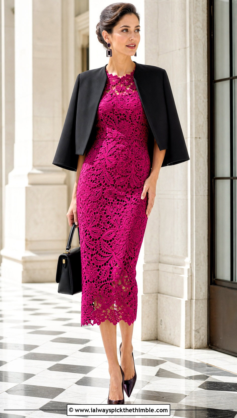 Irish Lace Crochet Dress With Pointed Heels - 25 crochet dress ideas