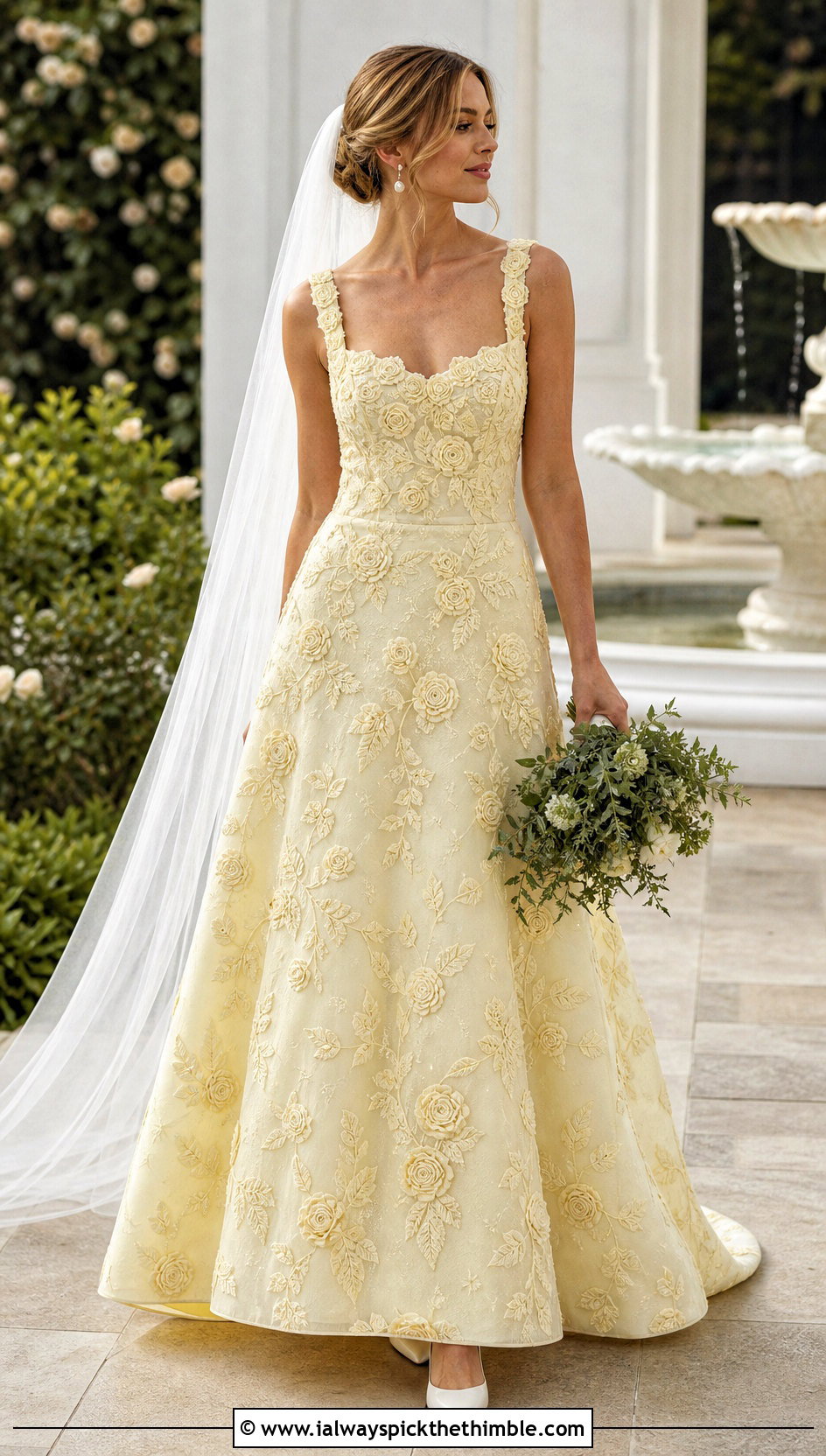 Irish Rose Motif A Line Wedding Dress - 20 irish lace crochet wedding dress outfit ideas