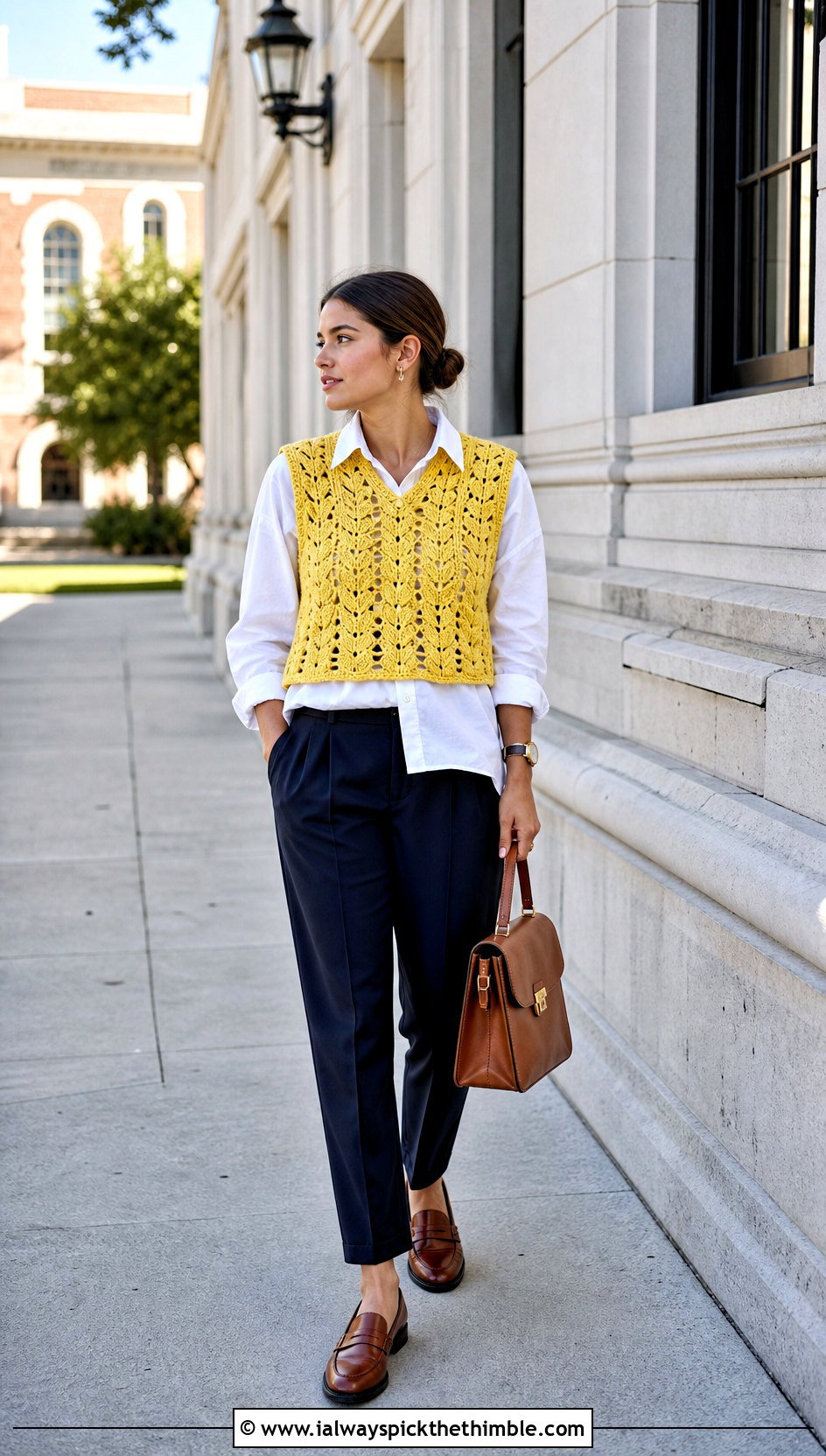 Ivy Crochet Vest Top With White Shirt - 20 ivy crochet top outfit ideas