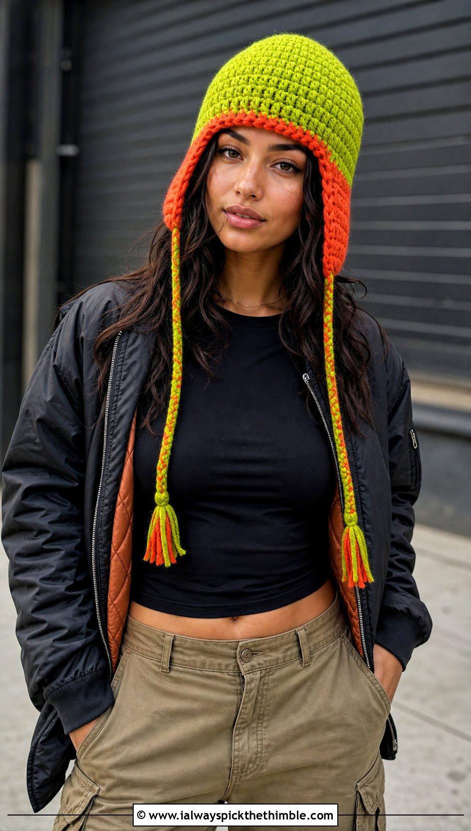 Kyle Earflap Trapper Crochet Hat With Cargo Pants - 20 Crochet South Park Hat outfit ideas