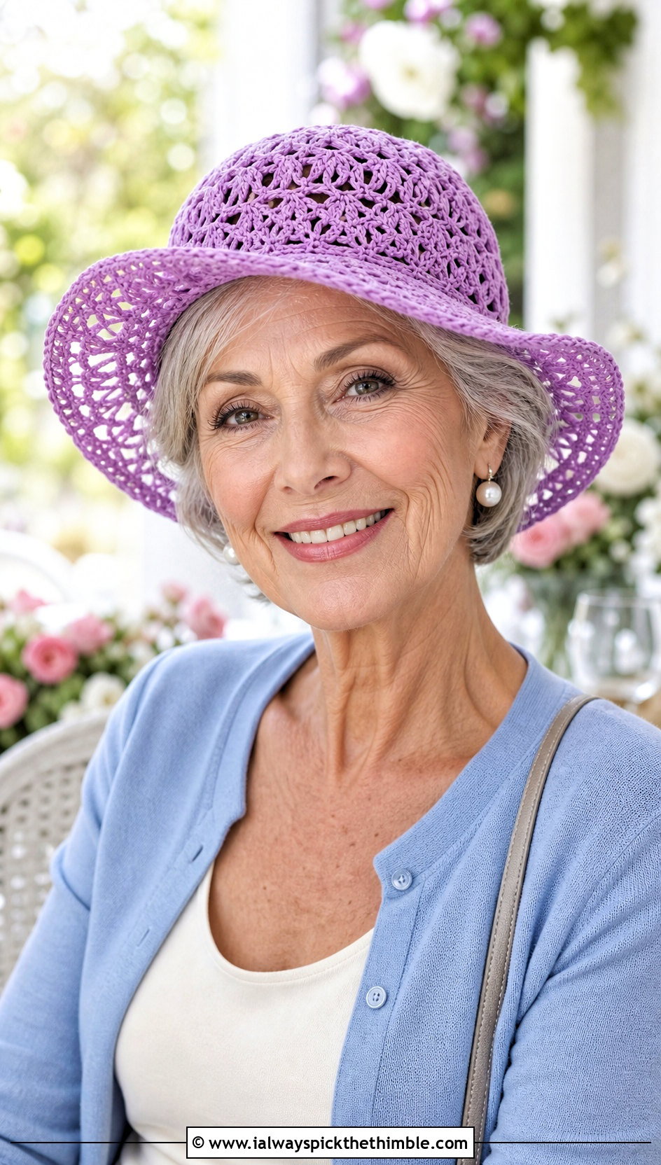 Lace Crochet Hat With Cardigan And Skirt - 20 Crochet Hat For Grandma outfit ideas