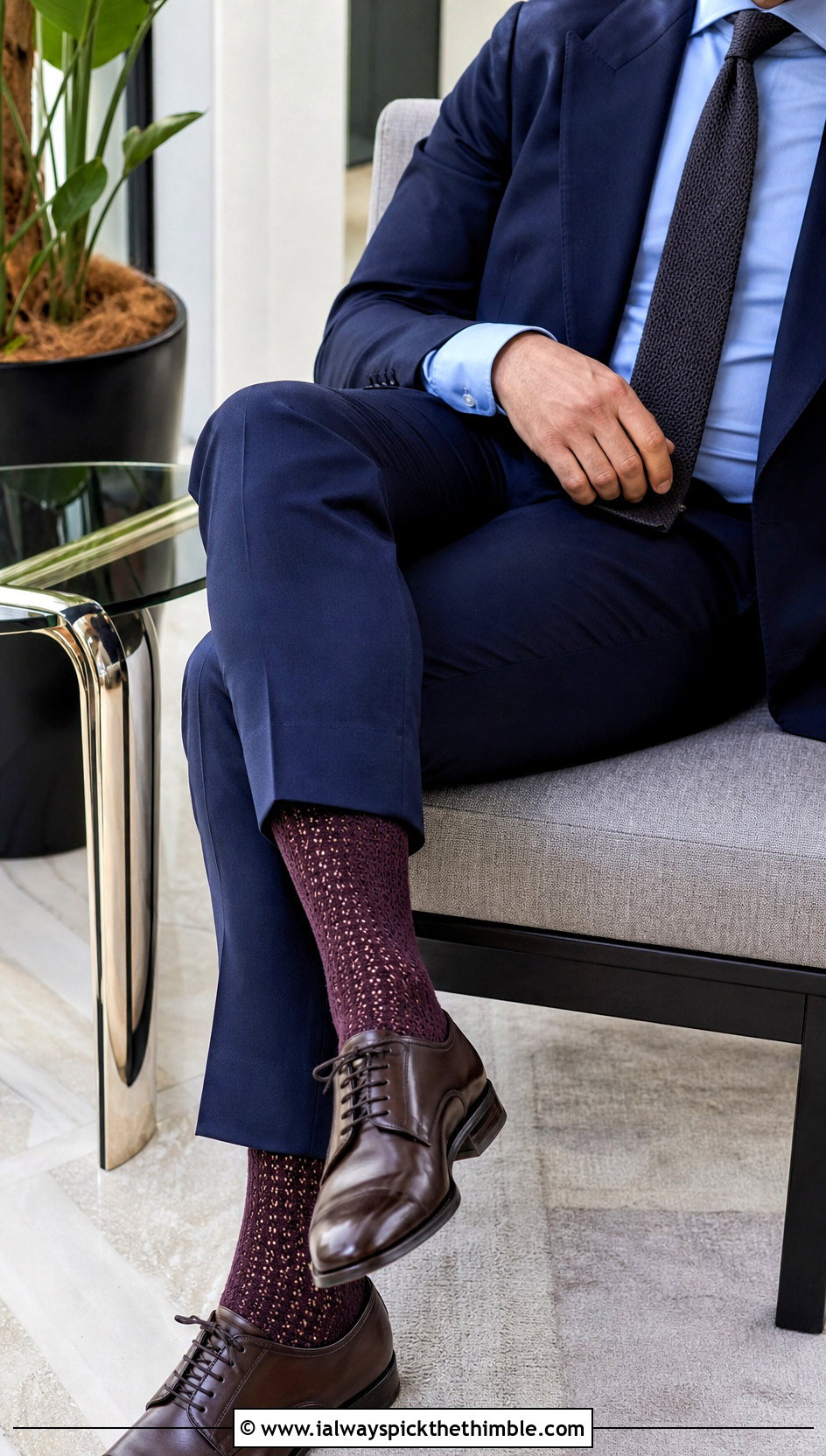 Laceweight Crochet Dress Socks With A Suit - 20 men's crochet socks outfit ideas
