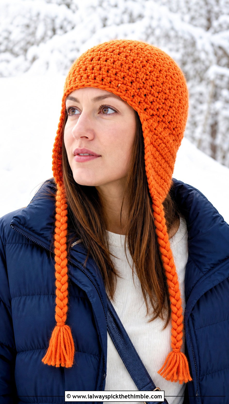 Lemon Peel Stitch Earflap Hat With Puffer Jacket - 15 Lemon Peel Stitch Crochet Hat outfit ideas