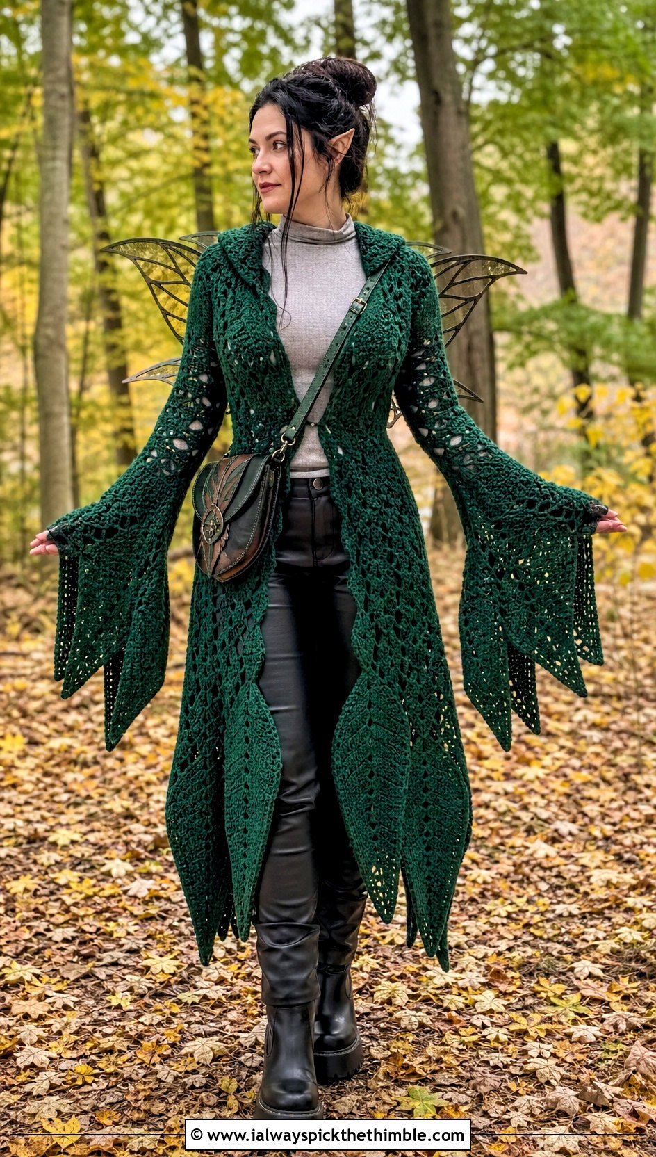 Long Crochet Fairy Coat Costume - 25 crochet fairy costume outfit ideas