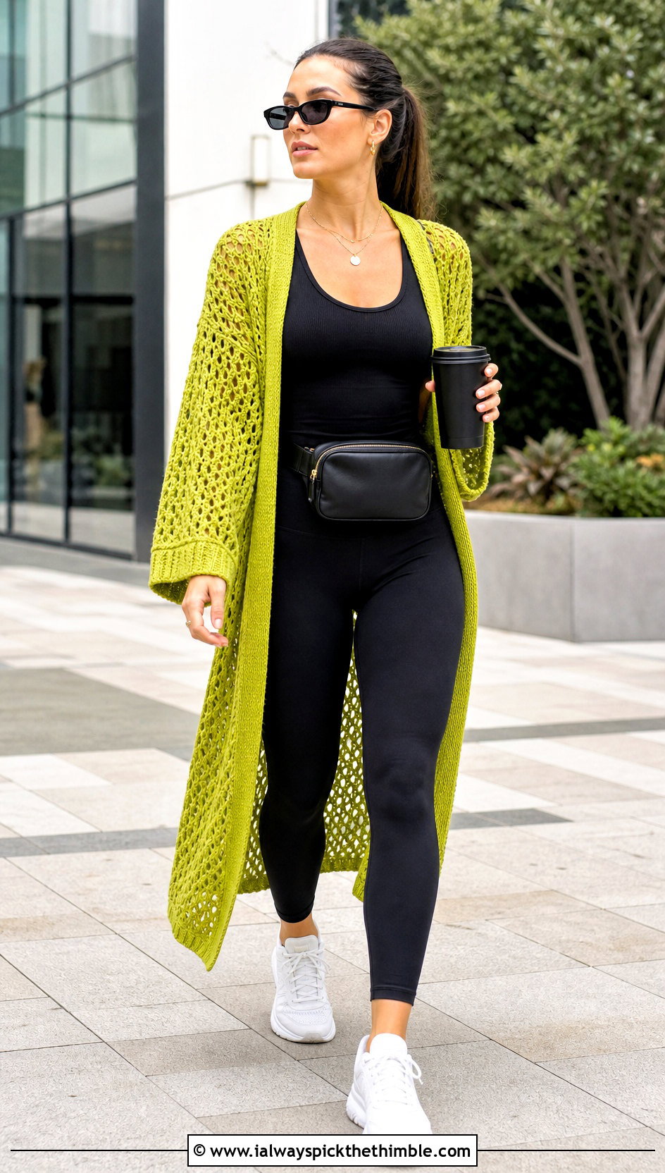 Longline Crochet Duster Cardigan With Leggings - 15 Easy Crochet Cardigan For Women outfit ideas