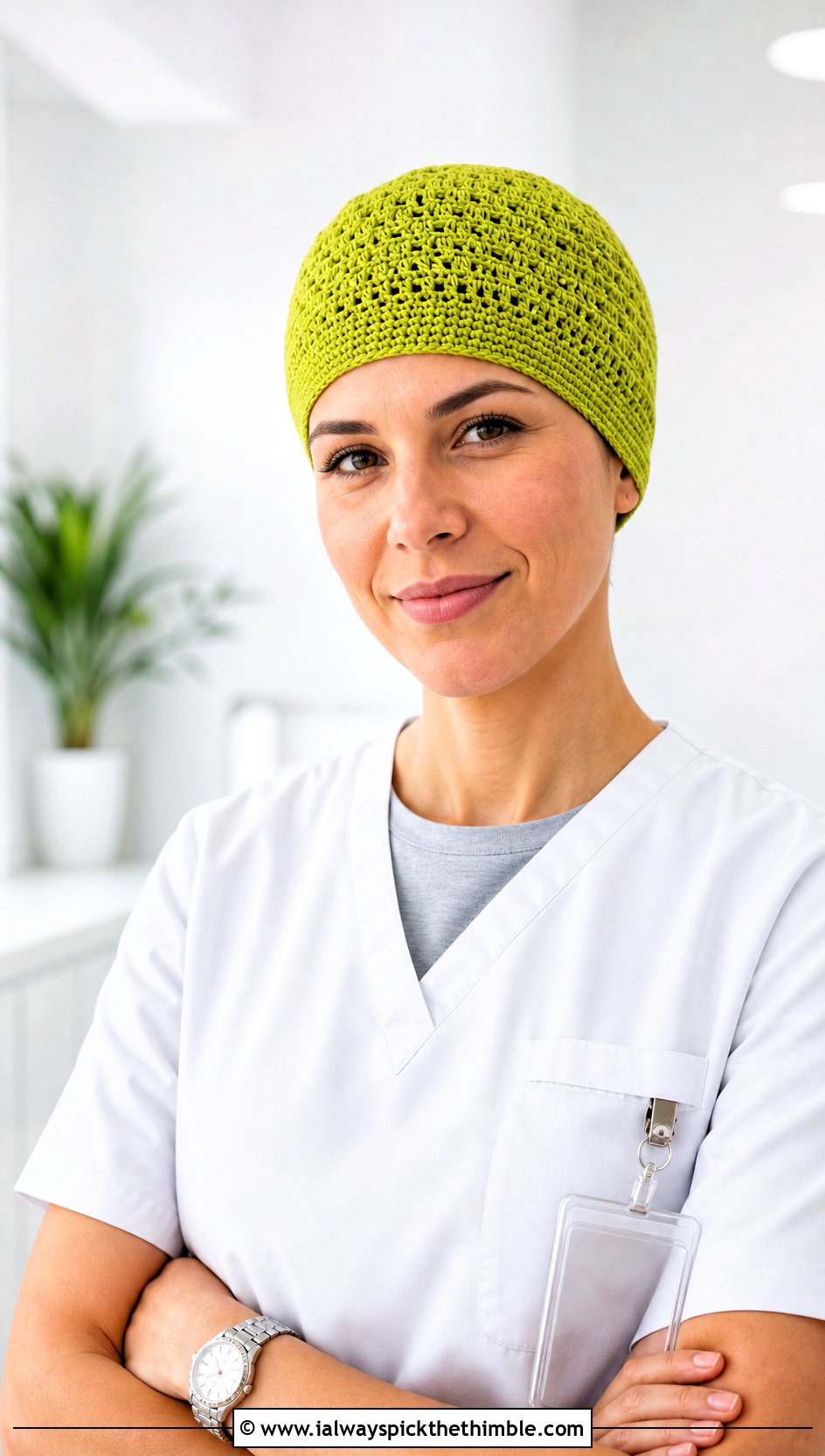 Low Profile Crochet Scrub Cap With Minimal Scrubs - 20 Crochet Scrub Cap outfit ideas