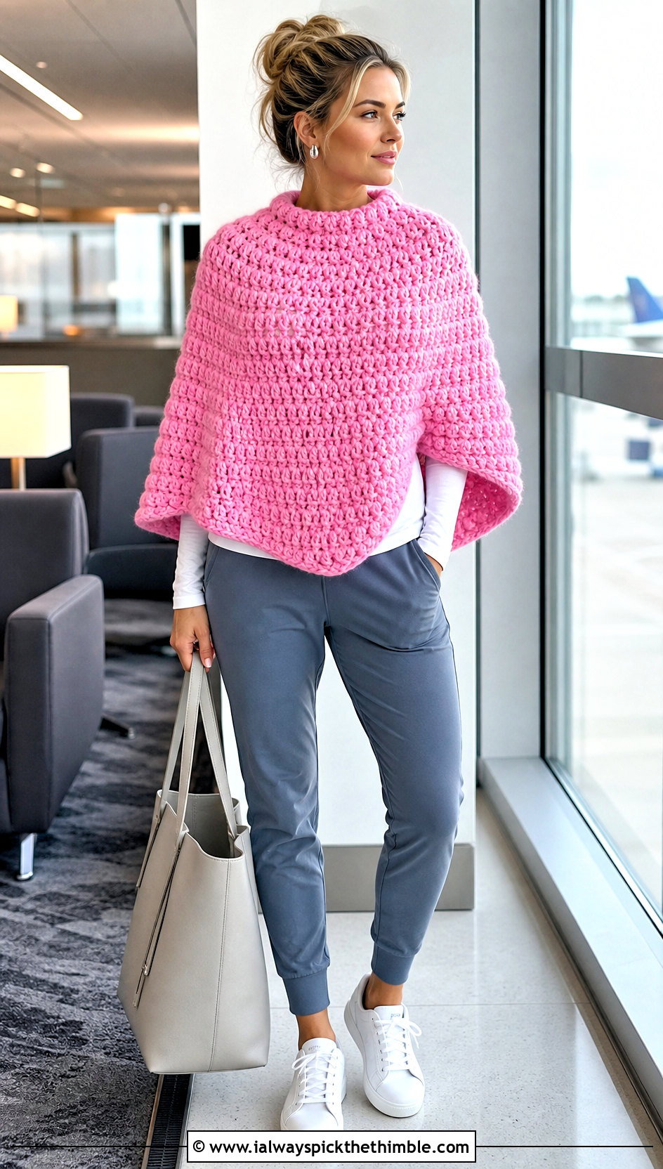 Martha Stewart Capelet Crochet Poncho With Joggers - 15 martha stewart crochet poncho outfit ideas