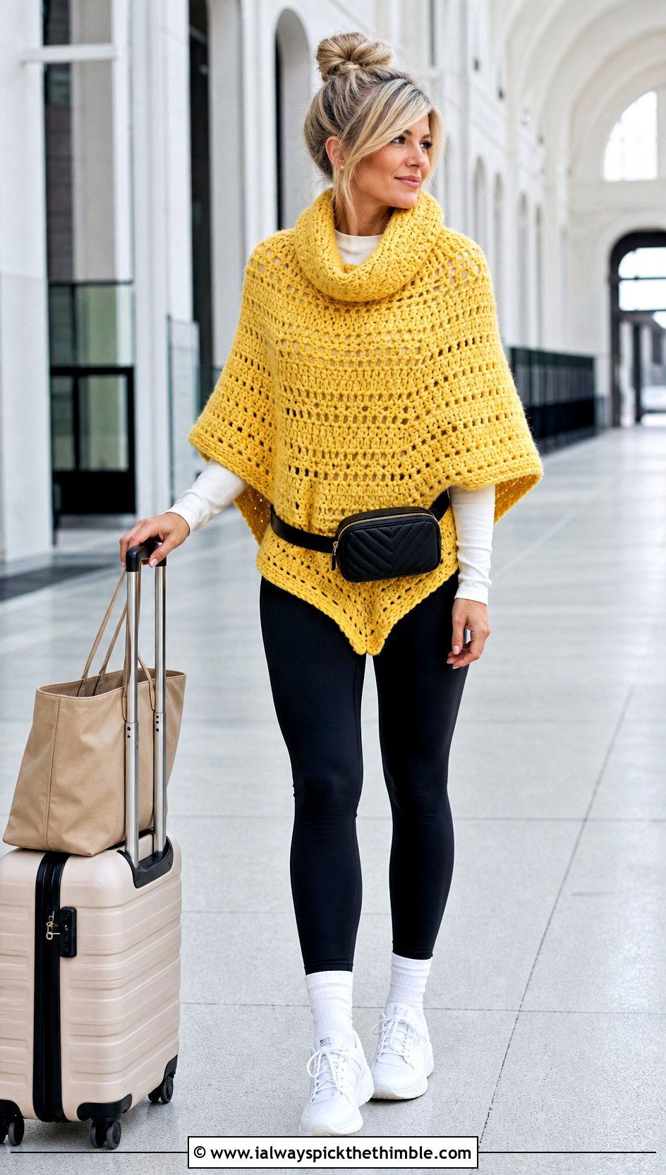 Martha Stewart Cowl Neck Crochet Poncho With Leggings - 15 martha stewart crochet poncho outfit ideas