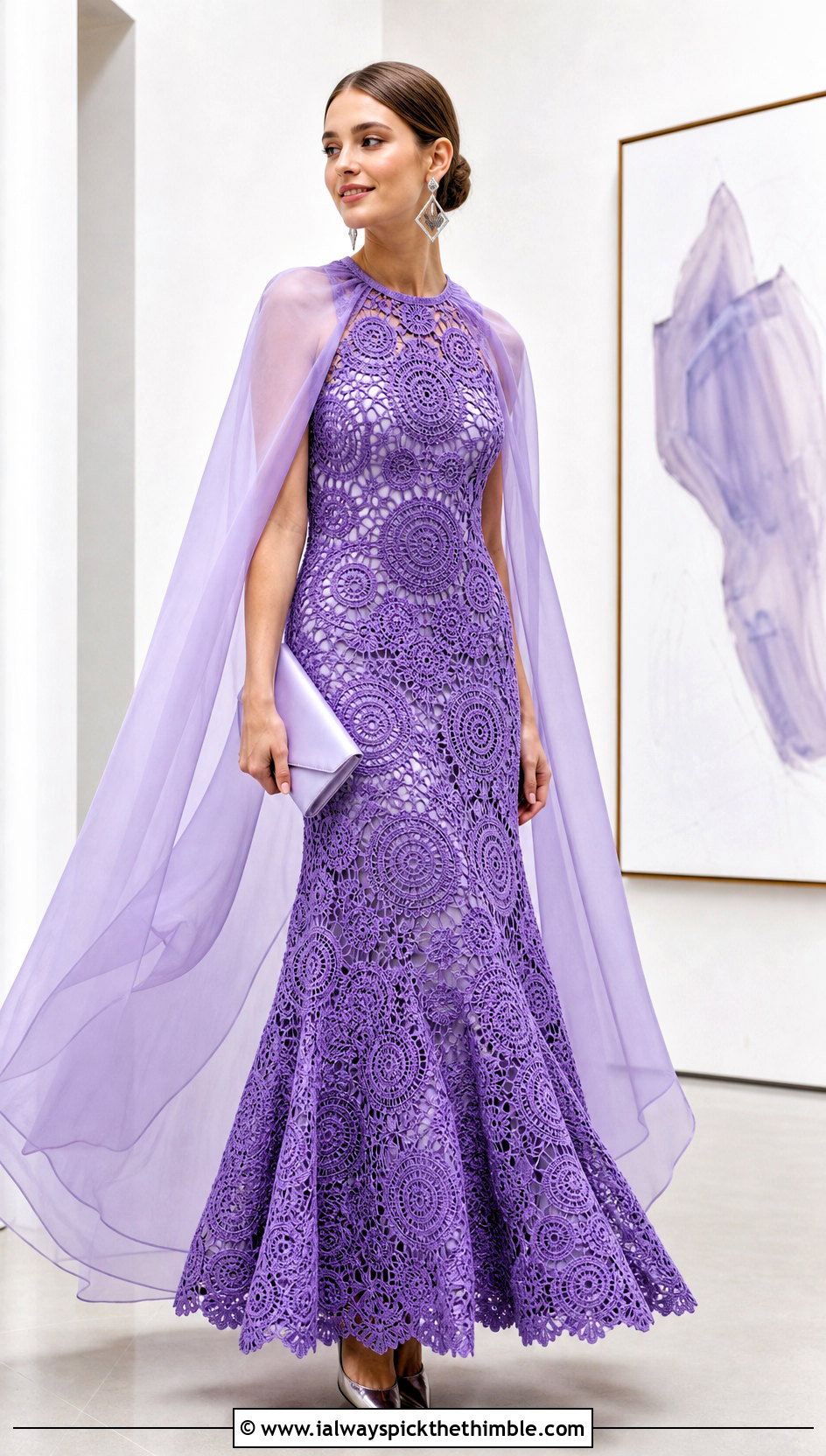 Medallion Irish Crochet Fit And Flare Wedding Dress - 20 Irish Crochet Wedding Dress outfit ideas
