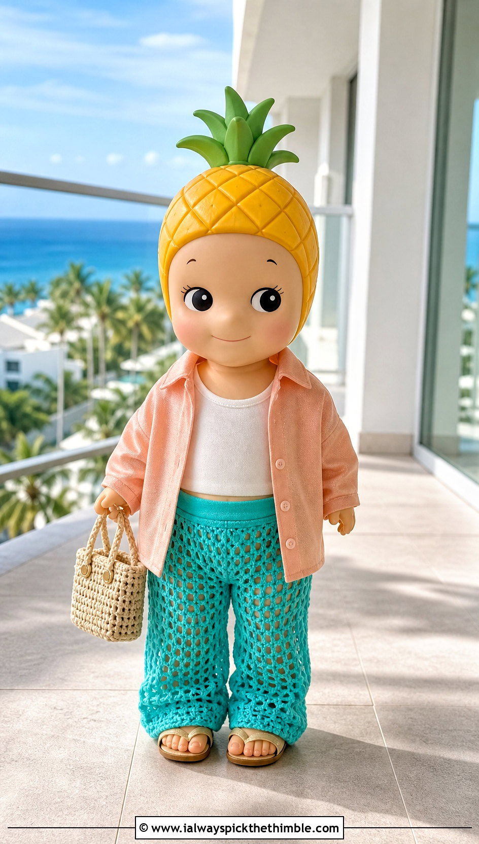 Mesh Crochet Sonny Angel Pants With Satin Shirt - 20 Crochet Sonny Angel Pants outfit ideas
