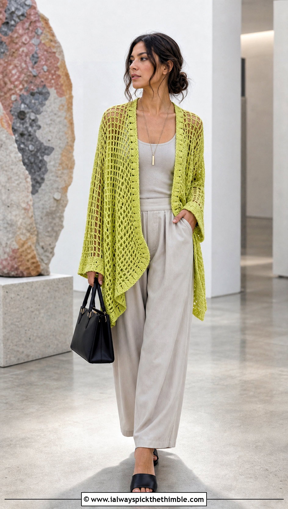 Mesh Dream Catcher Cardigan With Matching Separates - 20 dream catcher crochet cardigan outfit ideas