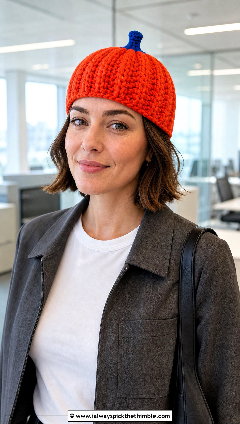 Mini Stem Pumpkin Skull Cap With Trouser Set - 25 crochet pumpkin hat outfit ideas