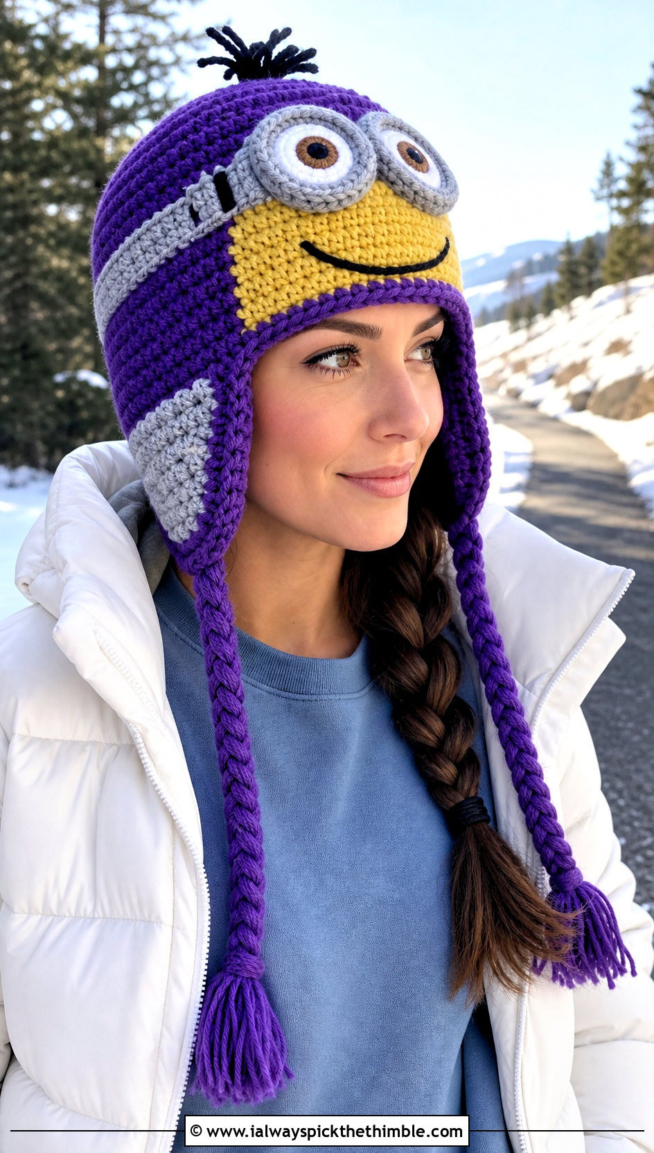 Minion Crochet Trapper Hat With Athleisure Set - 15 Minion Crochet Hat outfit ideas