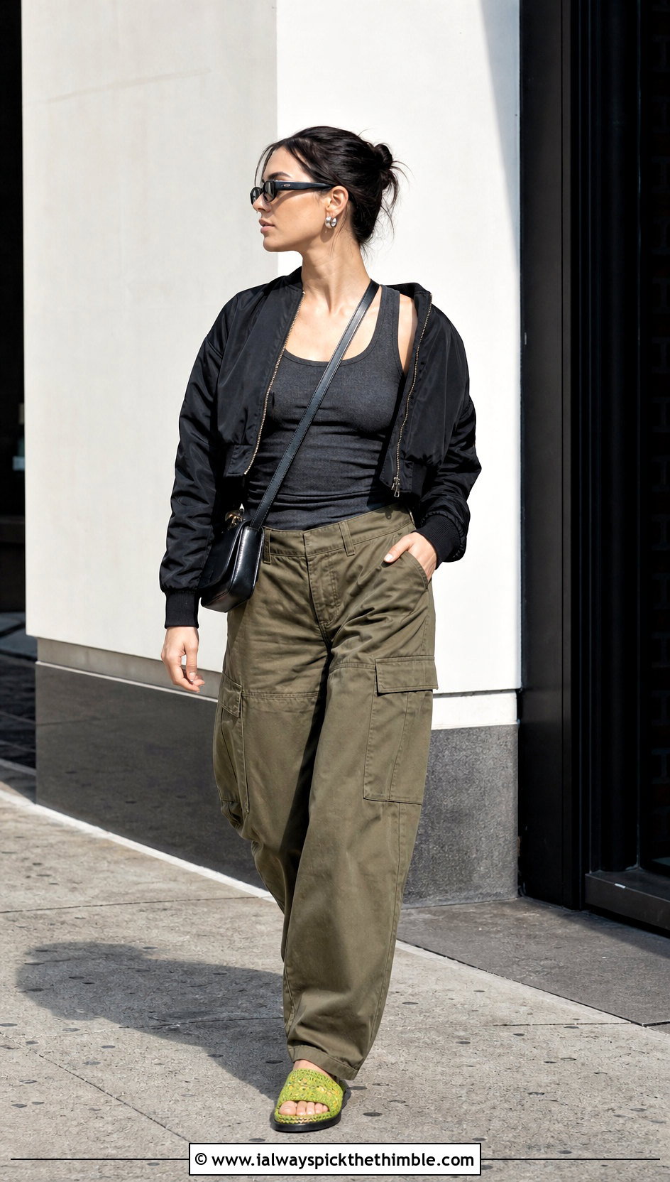 Miu Miu Crochet Sandals With Cargo Pants - 15 Miu Miu Crochet Sandals outfit ideas