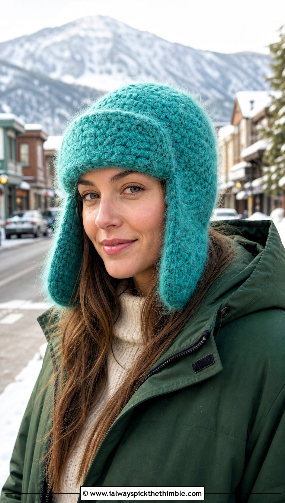 Mohair Crochet Trapper Hat With Parka And Barrel Jeans - 25 Mohair Crochet Hat outfit ideas