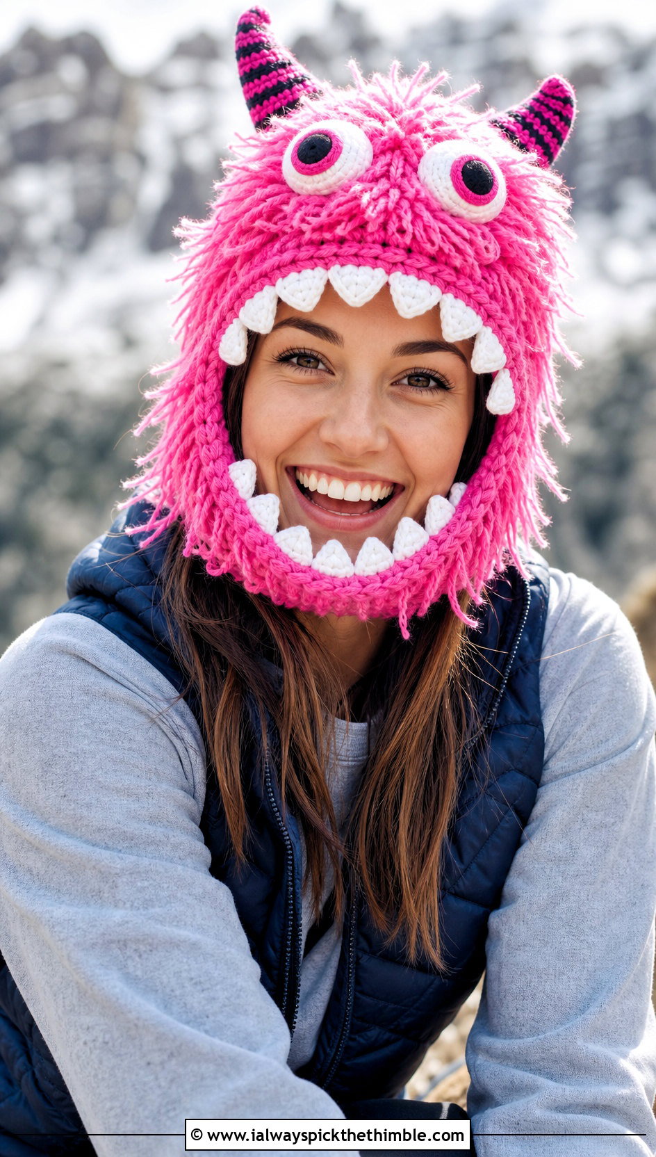 Monster Beard Crochet Hat With Athleisure Set - 25 crochet beard hat outfit ideas