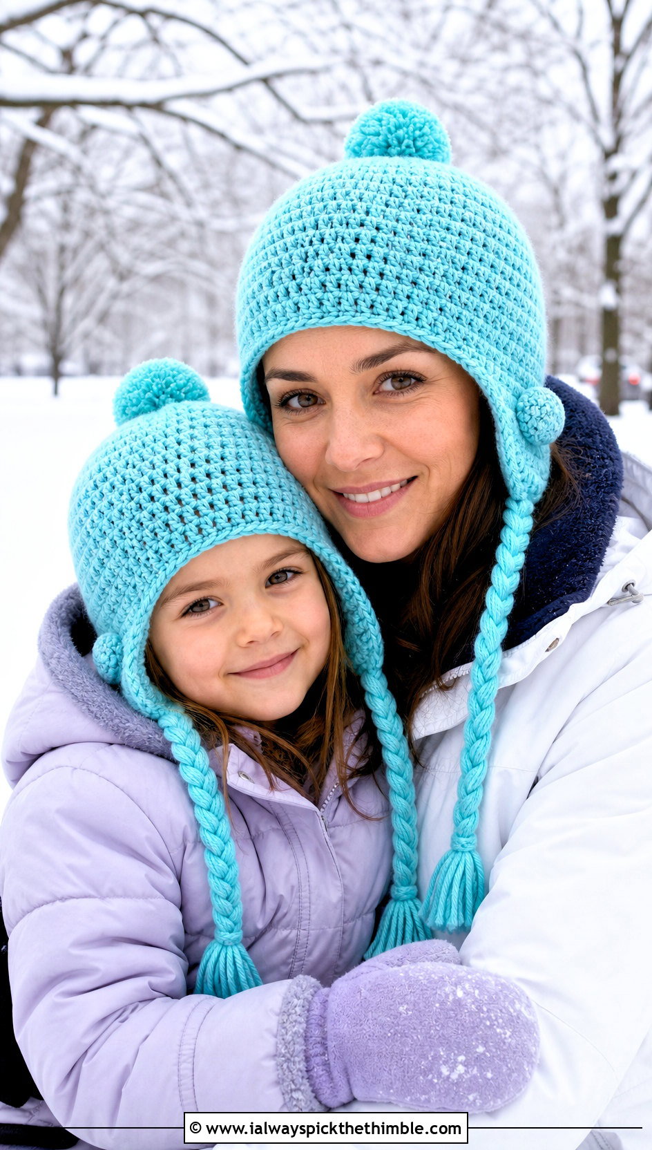 Mother Daughter Crochet Earflap Hats With Snow Day Layers - 20 Mother Daughter Crochet Hats outfit ideas