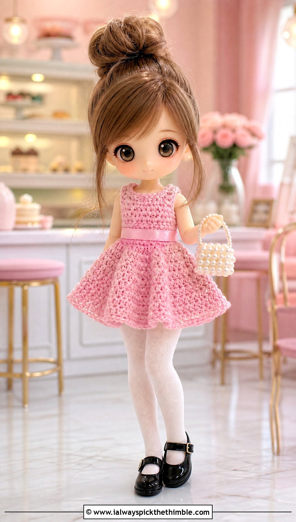Nendoroid Crochet Mini Dress With Mary Janes - 15 Nendoroid Crochet Clothes and outfit ideas