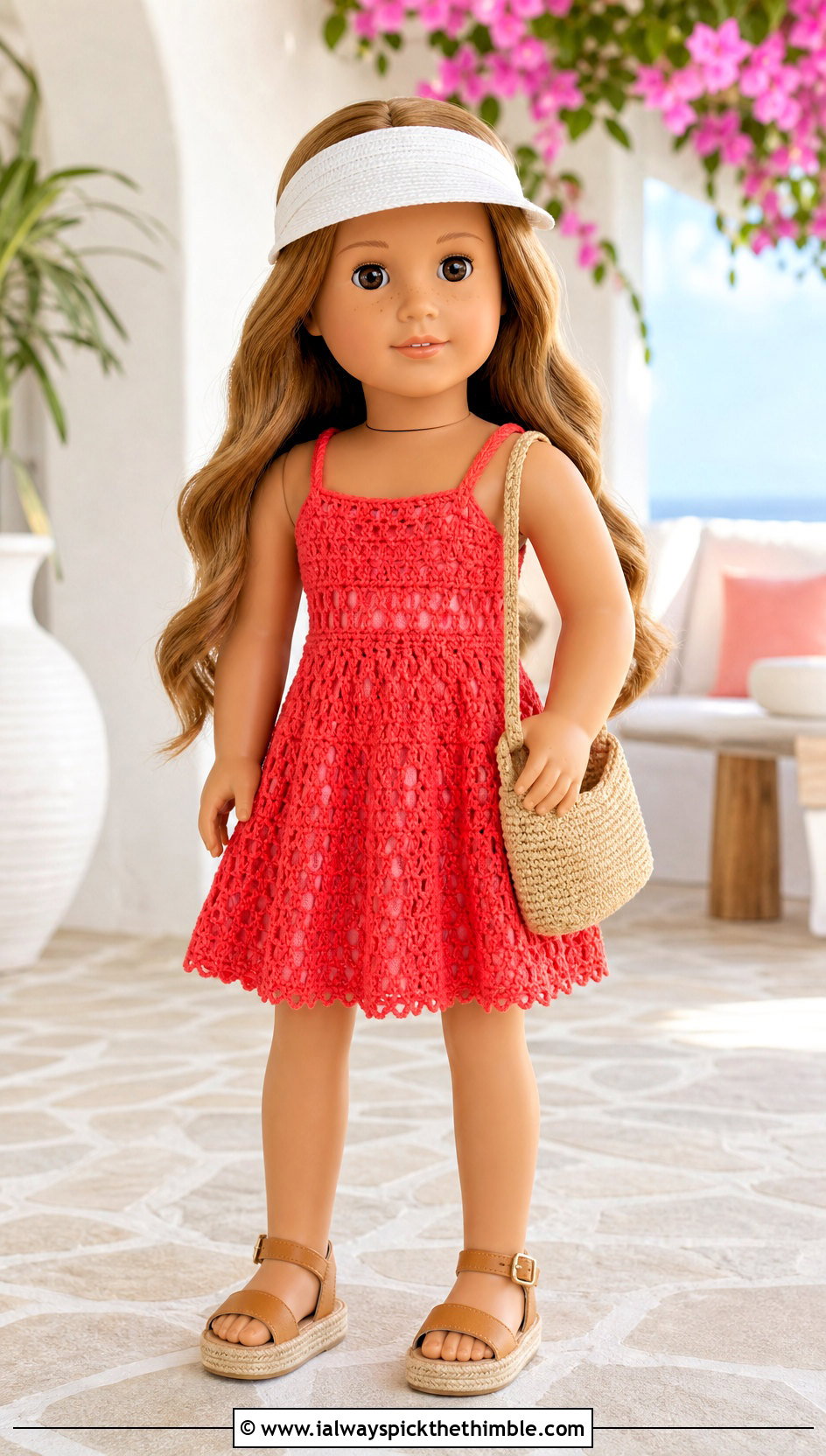 Our Generation Doll Crochet Sundress With Espadrille Sandals - 15 Crochet Our Generation Doll Clothes and outfit ideas