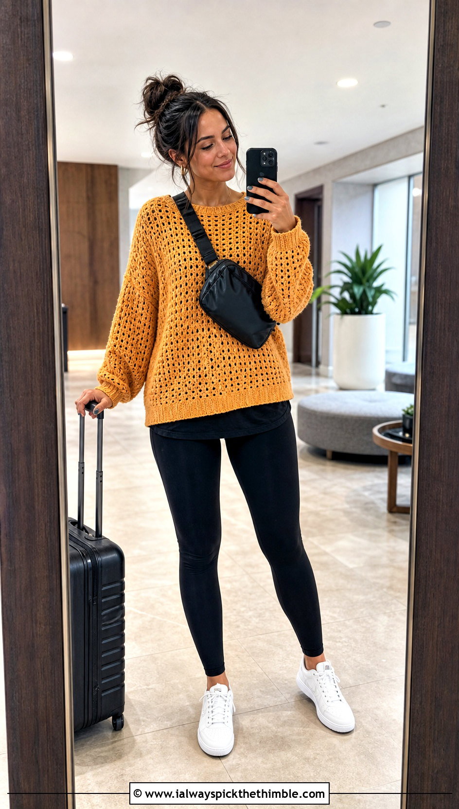 Oversized Crochet Sweater With Leggings - 15 Simple Crochet Sweater Design outfit ideas