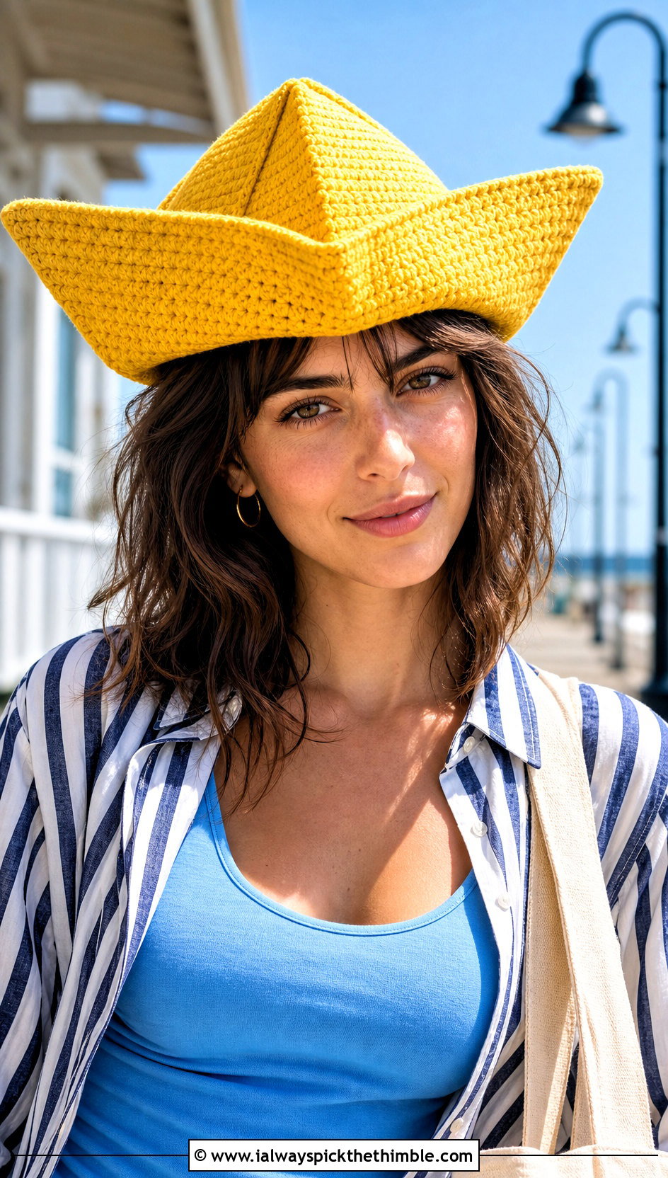Paper Boat Crochet Pirate Hat With Striped Shirt And Shorts - 25 crochet pirate hat outfit ideas