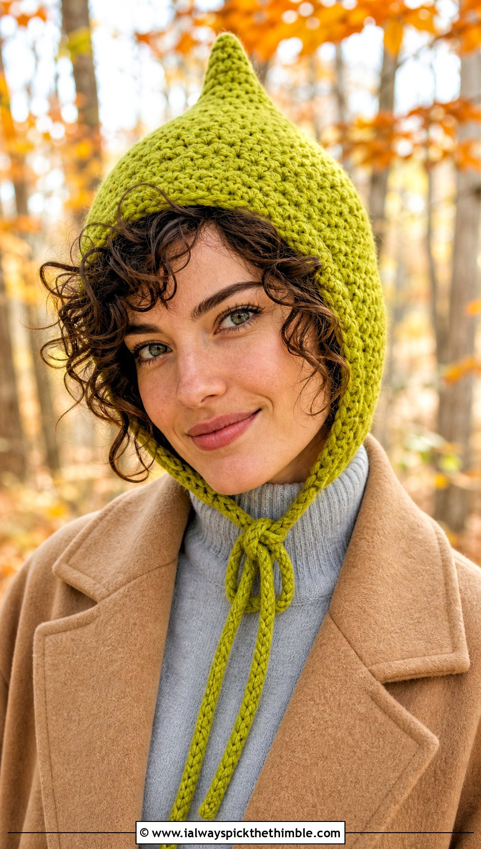 Pixie Hood Photo Prop Crochet Hat With Layered Fall Outfit - 15 Photo Prop Crochet Hat outfit ideas