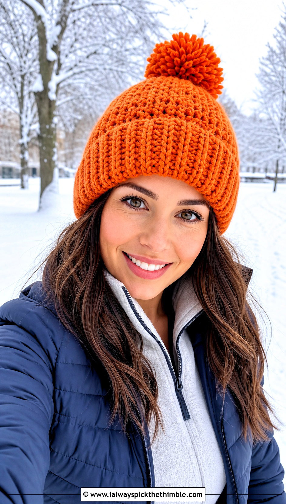 Pom Pom Crochet Beanie With Puffer Jacket And Leggings - 15 Crochet Beanie All Sizes outfit ideas