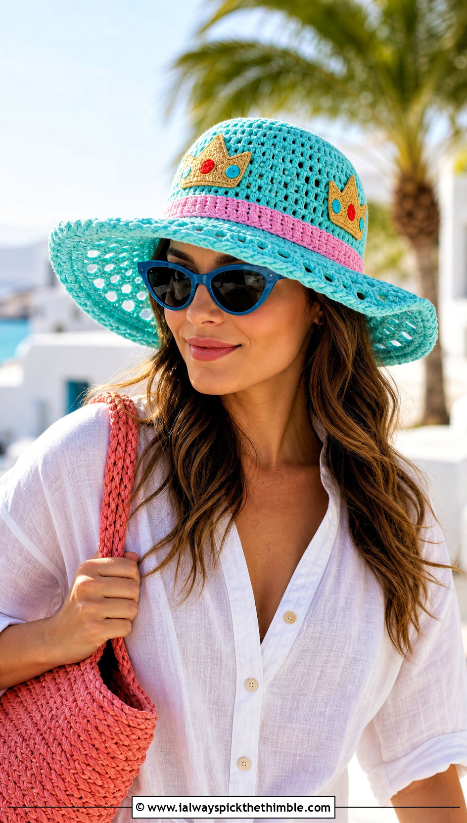 Princess Peach Crochet Sun Hat With Linen Set - 20 Princess Peach Crochet Hat outfit ideas