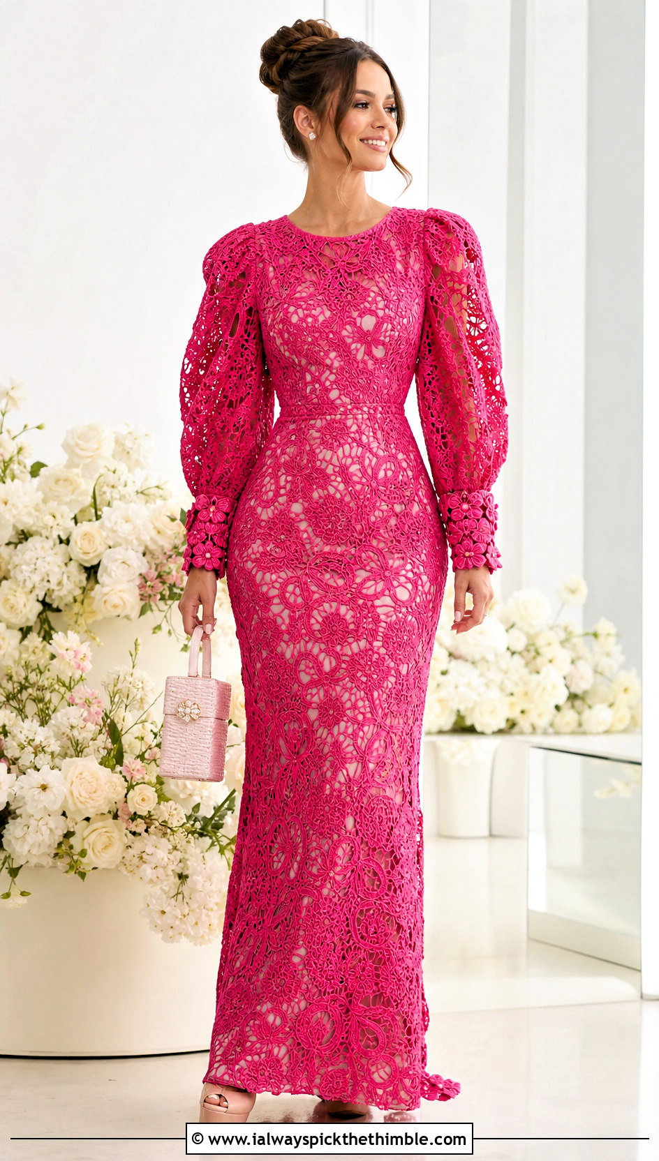 Puff Sleeve Irish Crochet Wedding Dress - 20 Irish Crochet Wedding Dress outfit ideas
