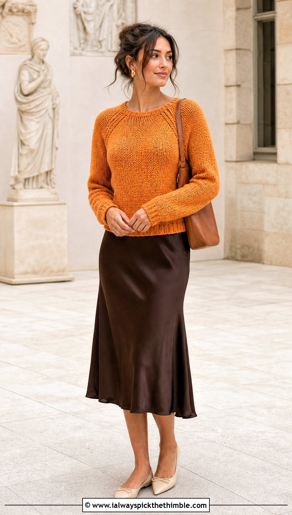 Raglan Crochet Sweater With Slip Skirt - 25 simple crochet sweater outfit ideas