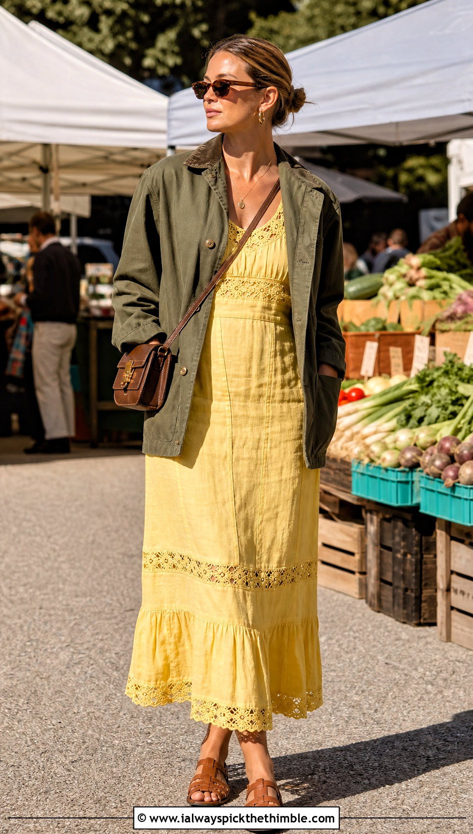 Ralph Lauren Crochet Trim Linen Dress With Barn Jacket - 15 Ralph Lauren Crochet Dress outfit ideas
