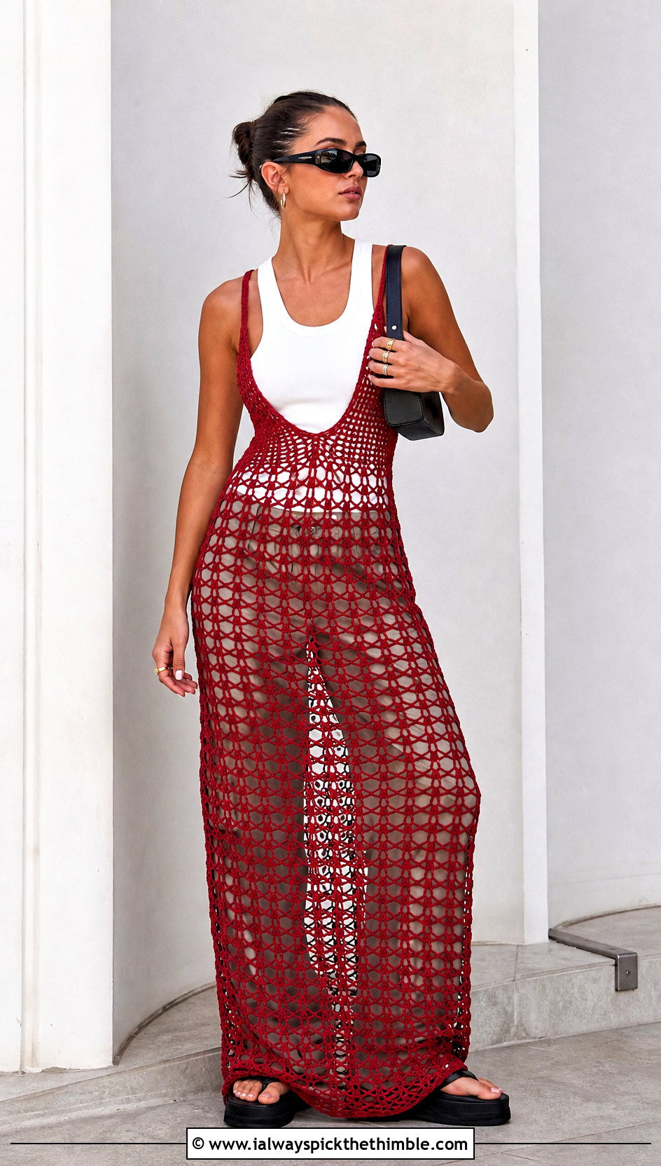 Rat And Boa Mazzini Crochet Maxi Dress With Cargo Pants And Platforms - 15 rat and boa crochet dress outfit ideas
