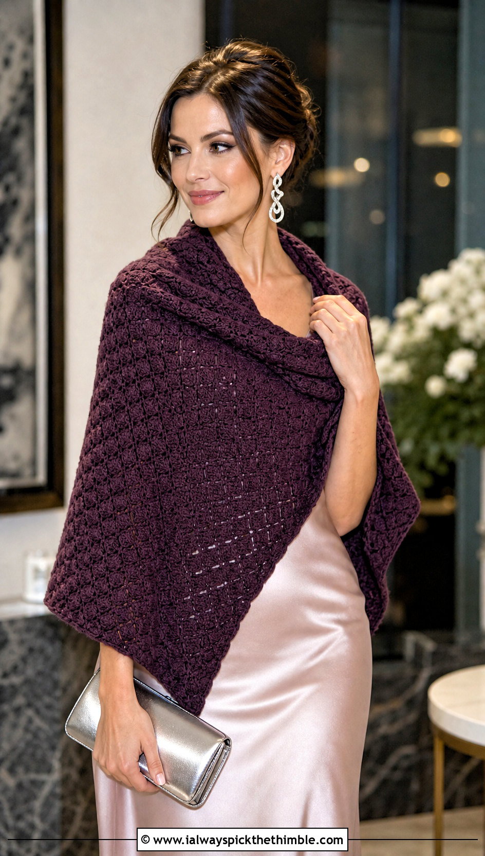 Rectangular Corner To Corner Crochet Shawl With Slip Dress - 15 Corner To Corner Crochet Shawl outfit ideas