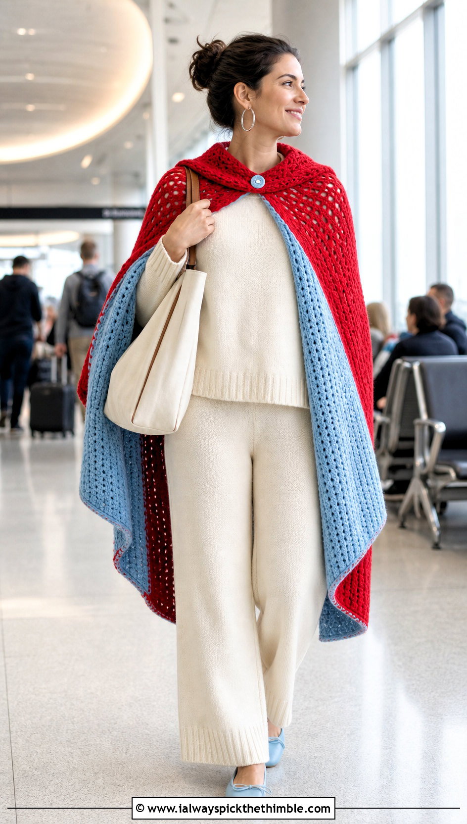 Reversible Crochet Superhero Cape With Knit Set - 20 Crochet Super Hero Cape outfit ideas