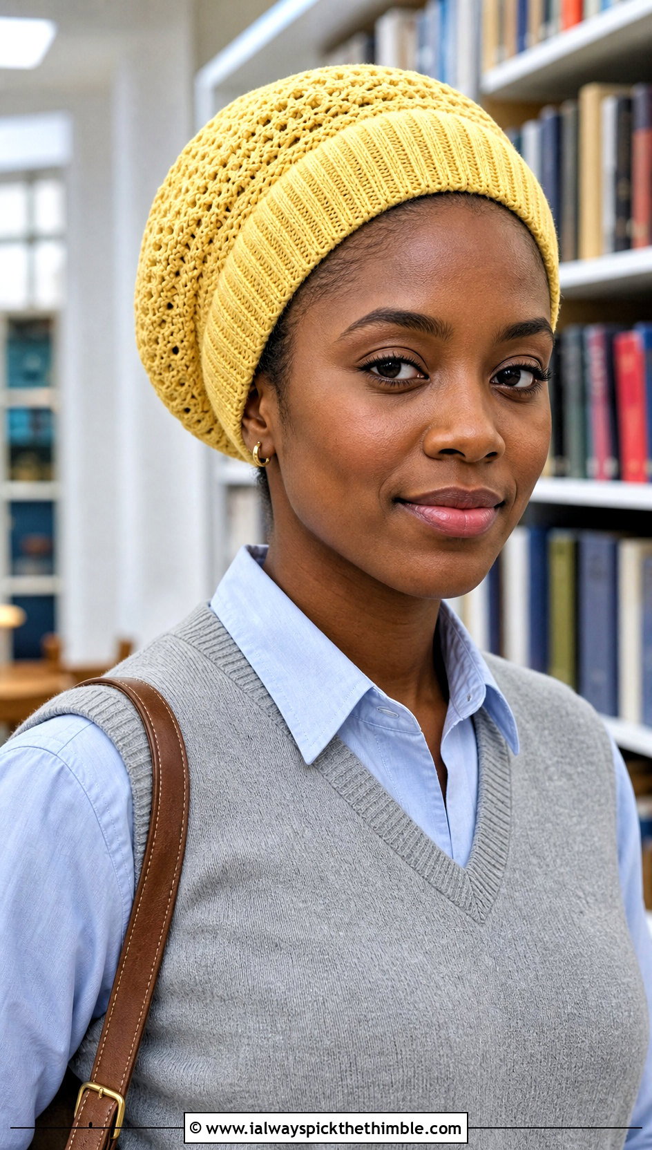 Ribbed Band Rasta Tam With Sweater Vest - 25 crochet rasta hats outfit ideas