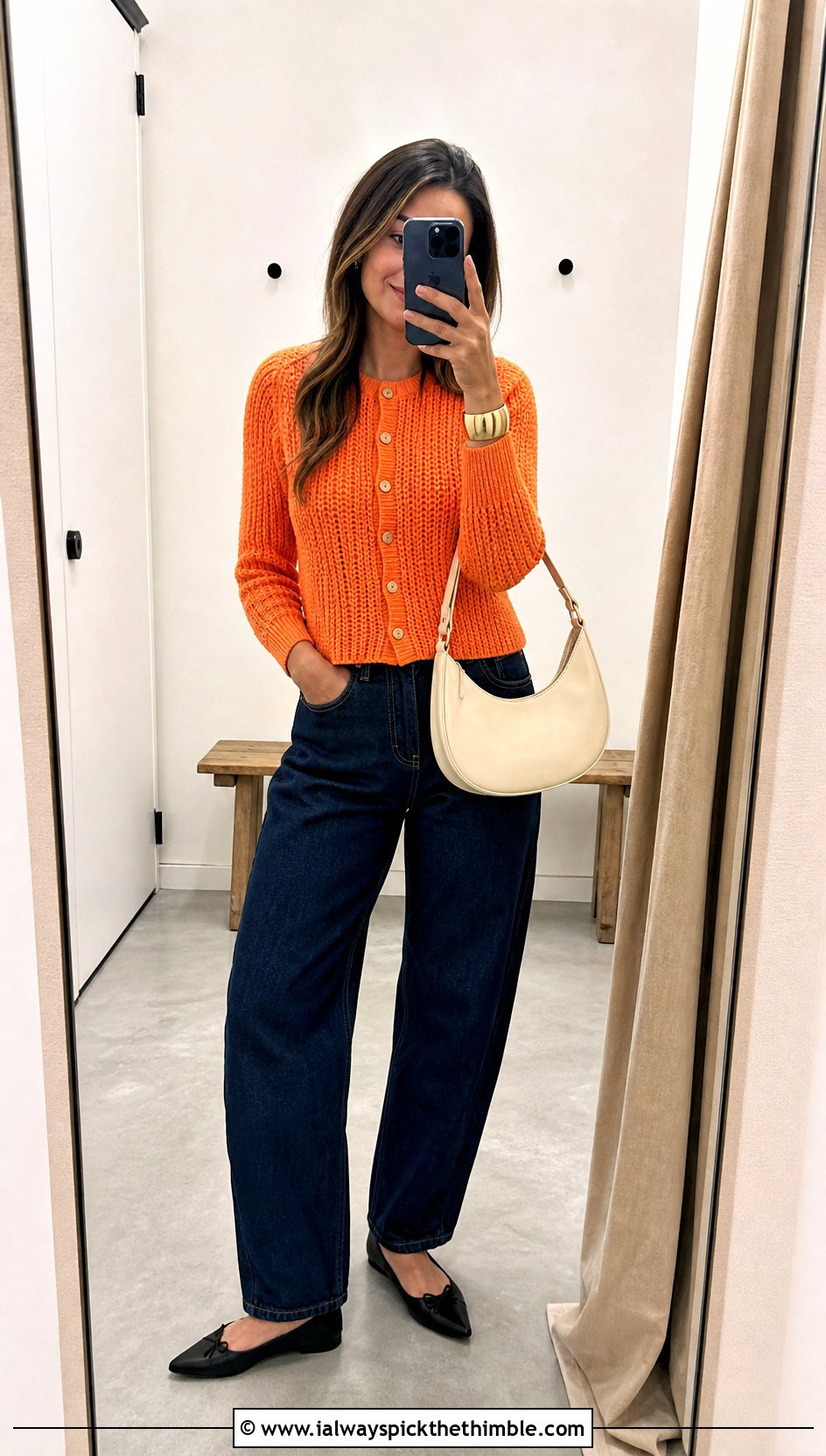 Ribbed Sport Weight Crochet Cardigan With Barrel Jeans - 20 Crochet Cardigan Sport Weight Yarn outfit ideas