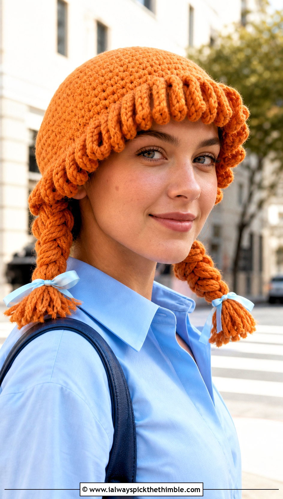 Ribbon Braid Cabbage Patch Crochet Hat With Shirt Dress - 20 Cabbage Patch Crochet Hat outfit ideas