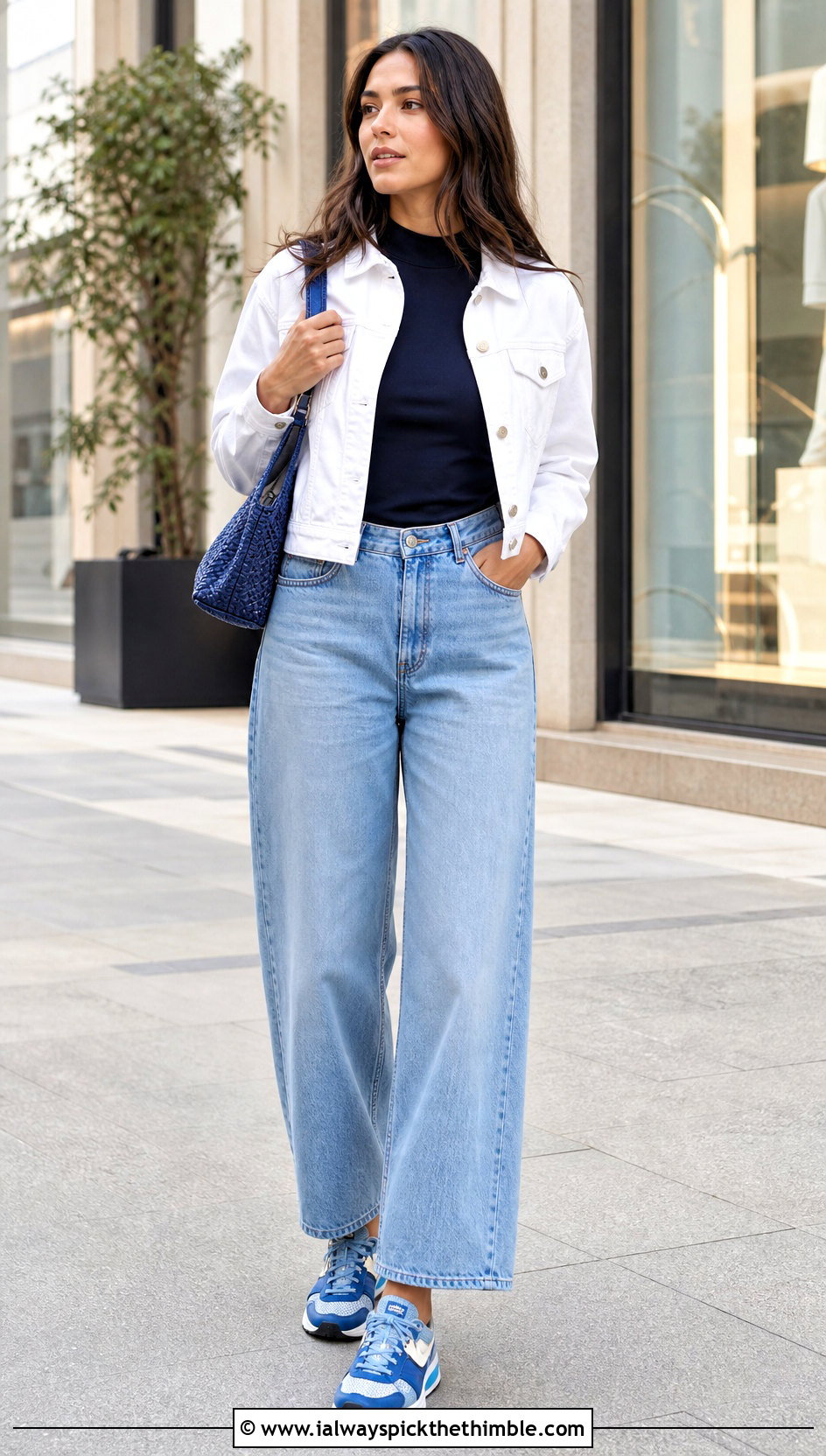 Ripple Crochet Nike Vomero 5 With Wide Leg Jeans - 25 crochet nike shoes outfit ideas