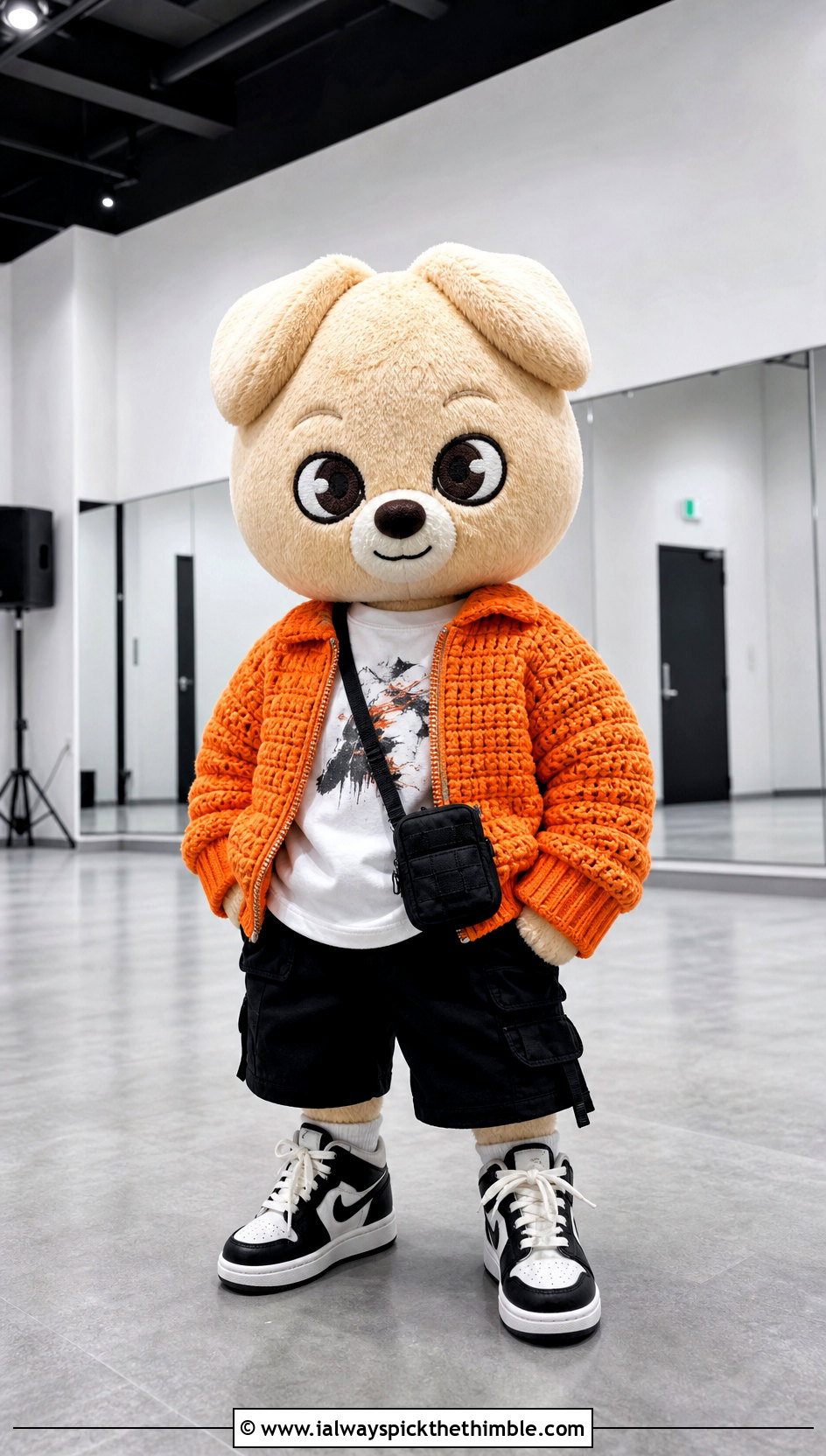 SKZOO Crochet Bomber Jacket With Cargo Shorts - 25 skzoo crochet outfits ideas