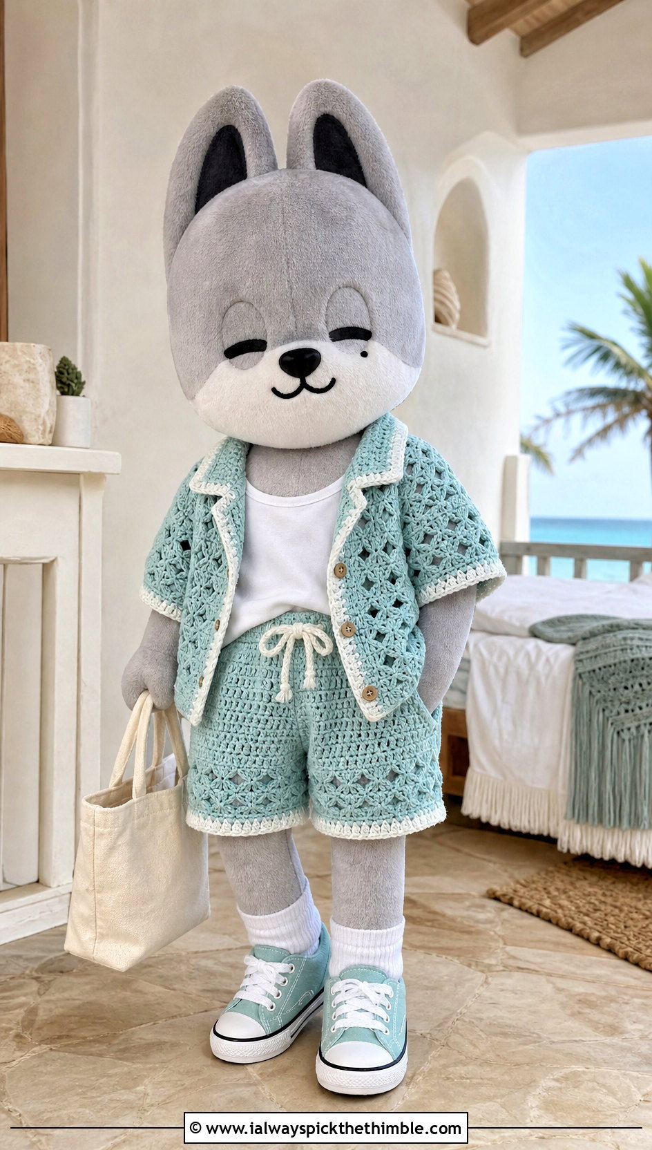 SKZOO Crochet Cardigan And Shorts Set - 25 skzoo crochet outfits ideas