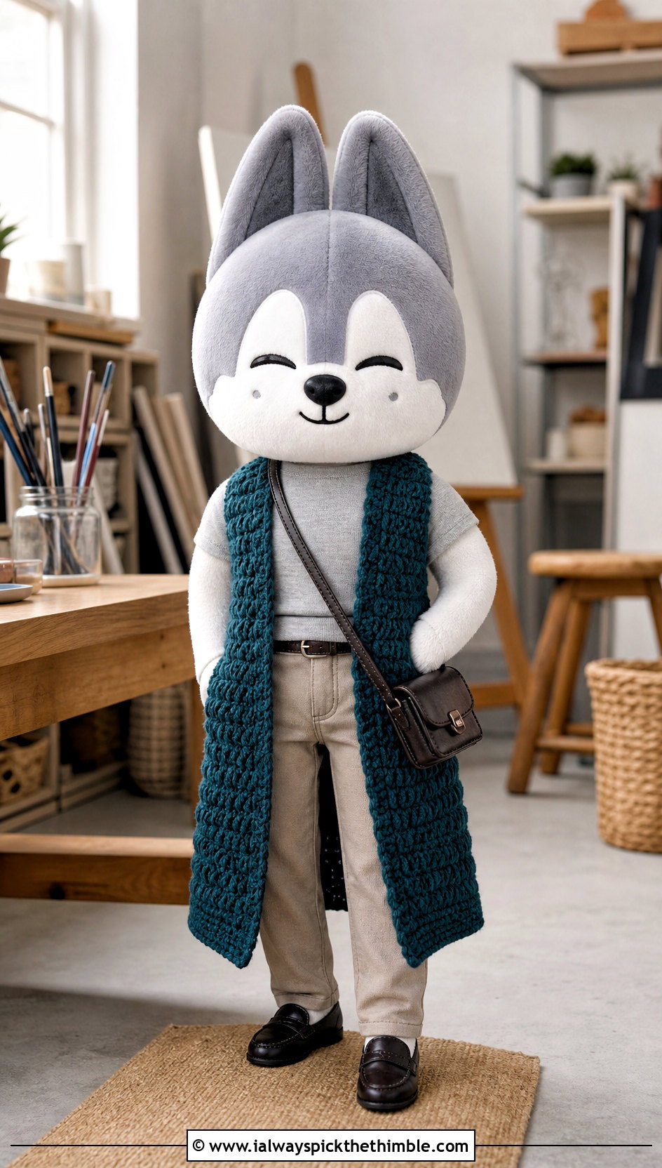 SKZOO Crochet Long Vest With T Shirt And Trousers - 25 skzoo crochet outfits ideas
