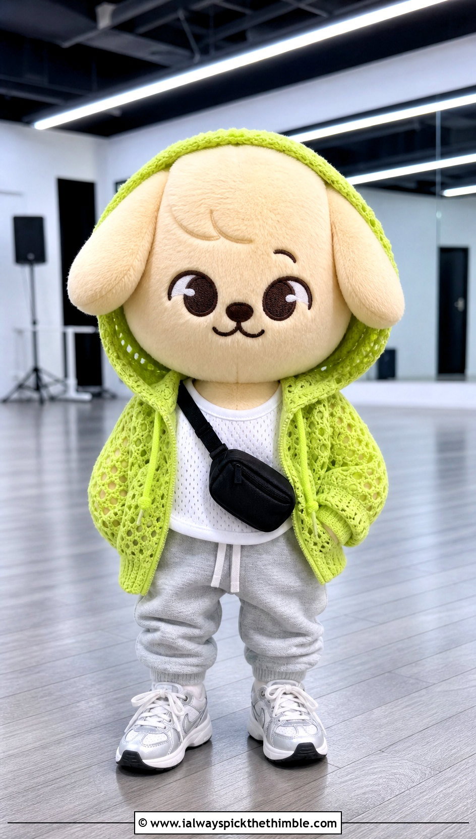 SKZOO Crochet Mesh Hoodie With Joggers - 25 skzoo crochet outfits ideas