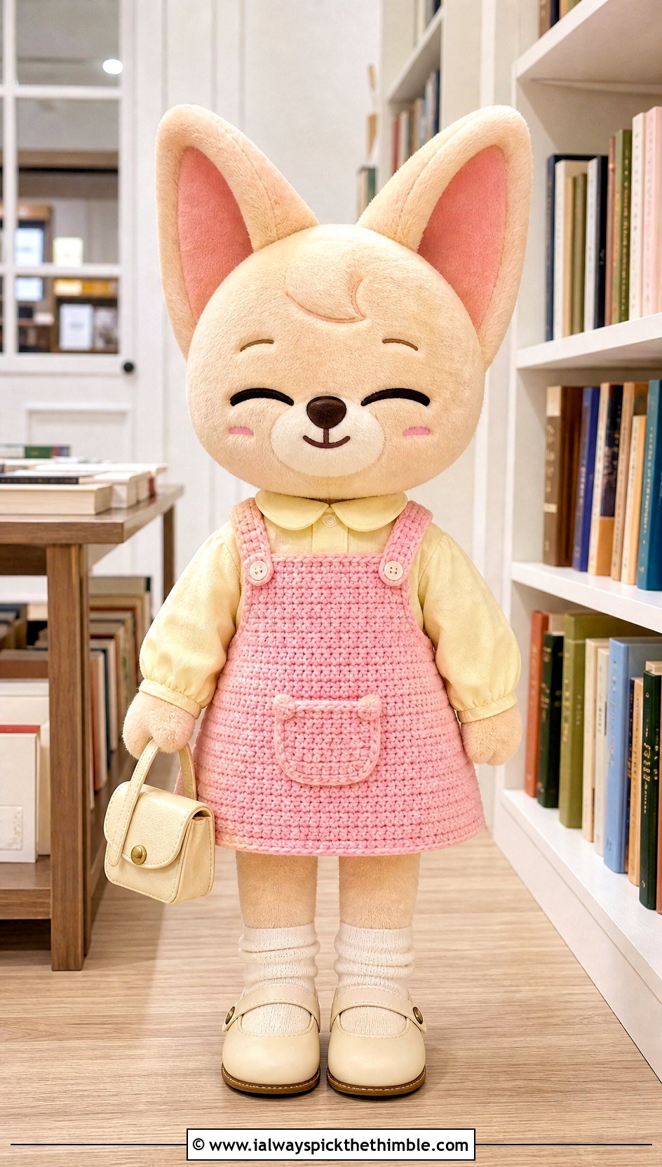 SKZOO Crochet Pinafore Dress With Collared Blouse - 25 skzoo crochet outfits ideas
