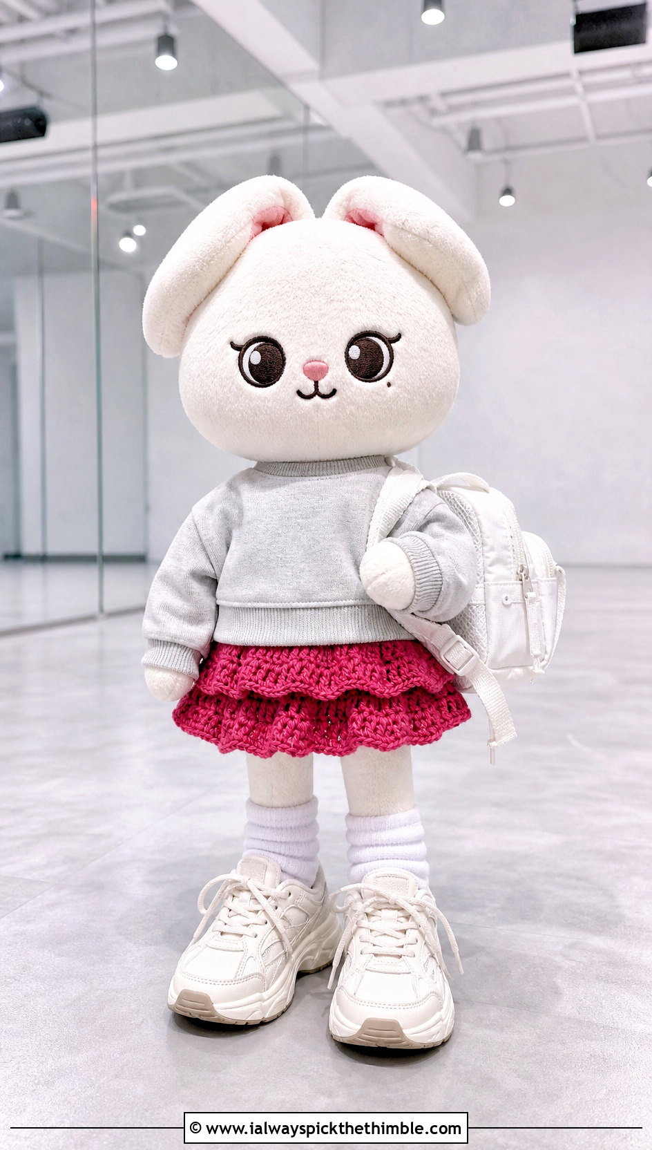SKZOO Crochet Ruffle Skirt With Sweatshirt - 25 skzoo crochet outfits ideas