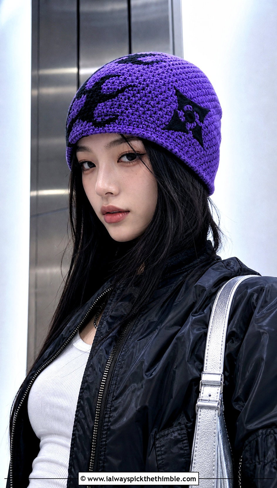 Sasuke Curse Mark Beanie With Bomber Jacket - 20 naruto crochet hat outfit ideas