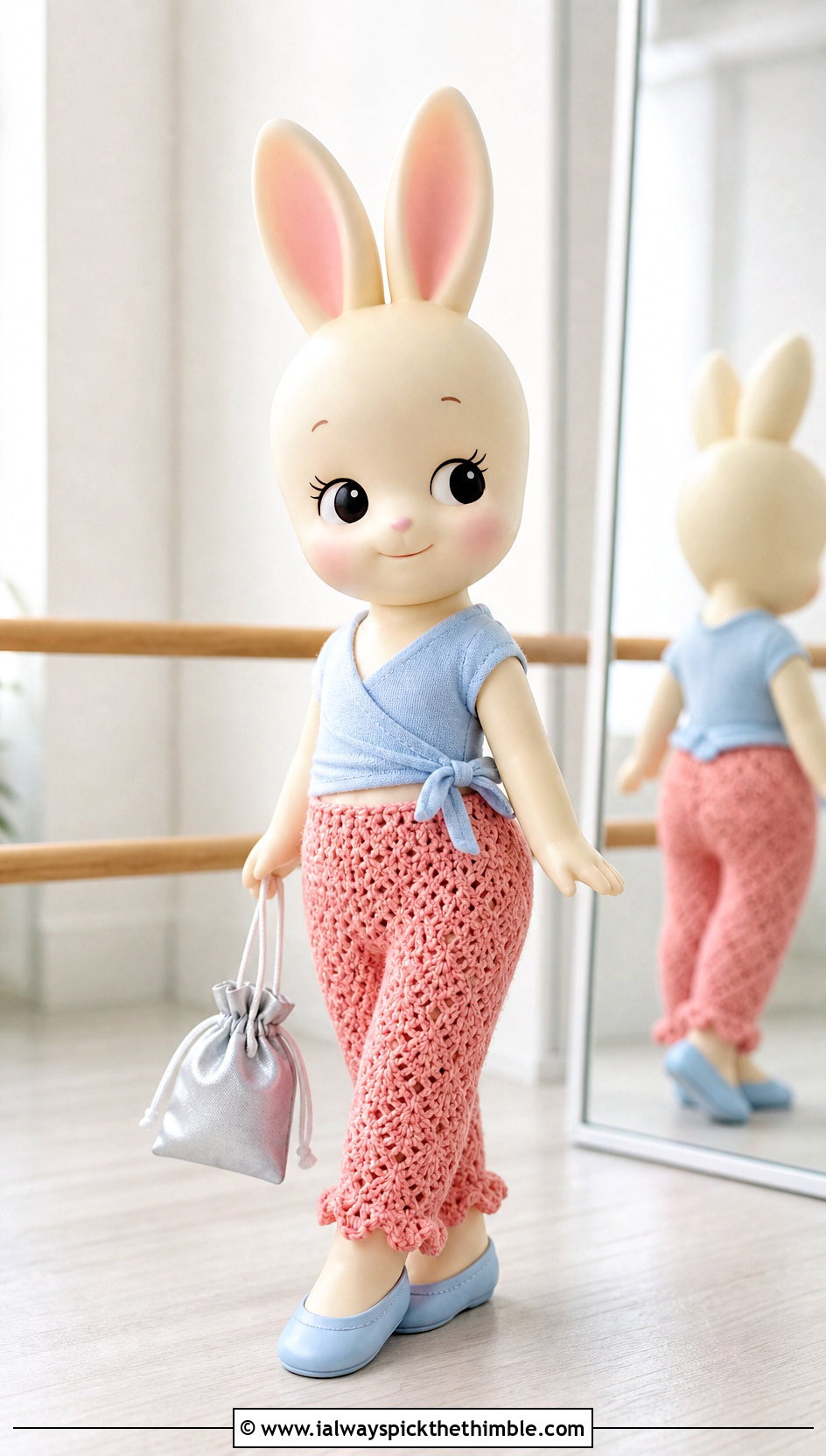 Scalloped Crochet Sonny Angel Pants With Ballet Wrap Top - 20 Crochet Sonny Angel Pants outfit ideas
