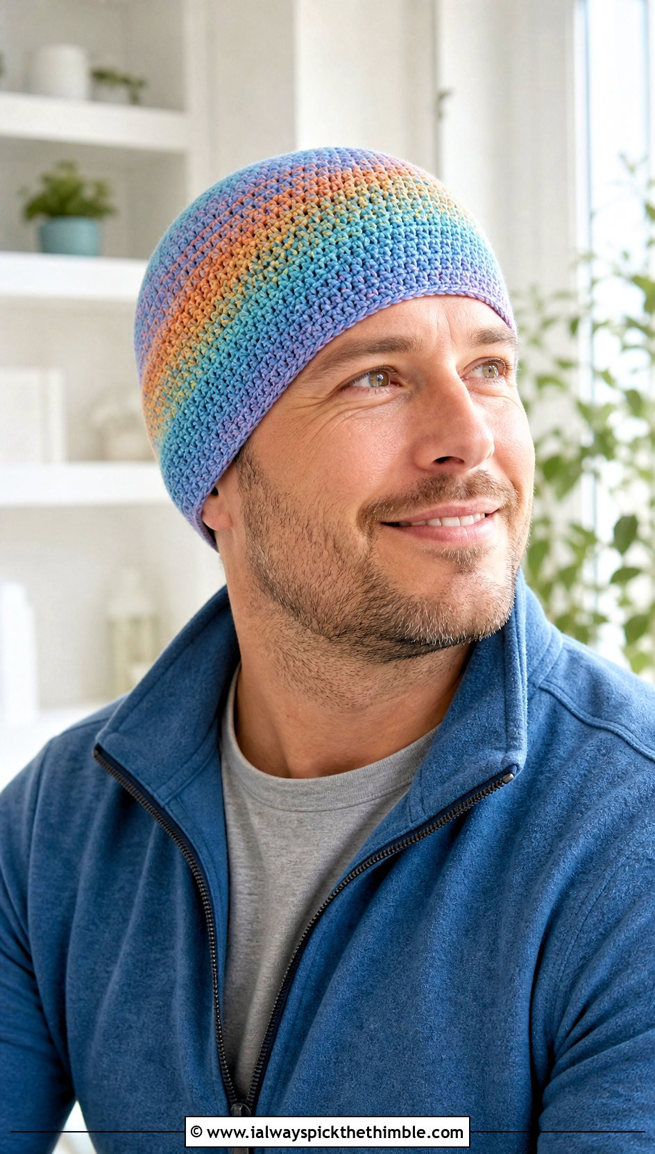 Seamless Sleep Chemo Cap With Soft Home Outfit - 20 Crochet Chemo Caps For Men outfit ideas