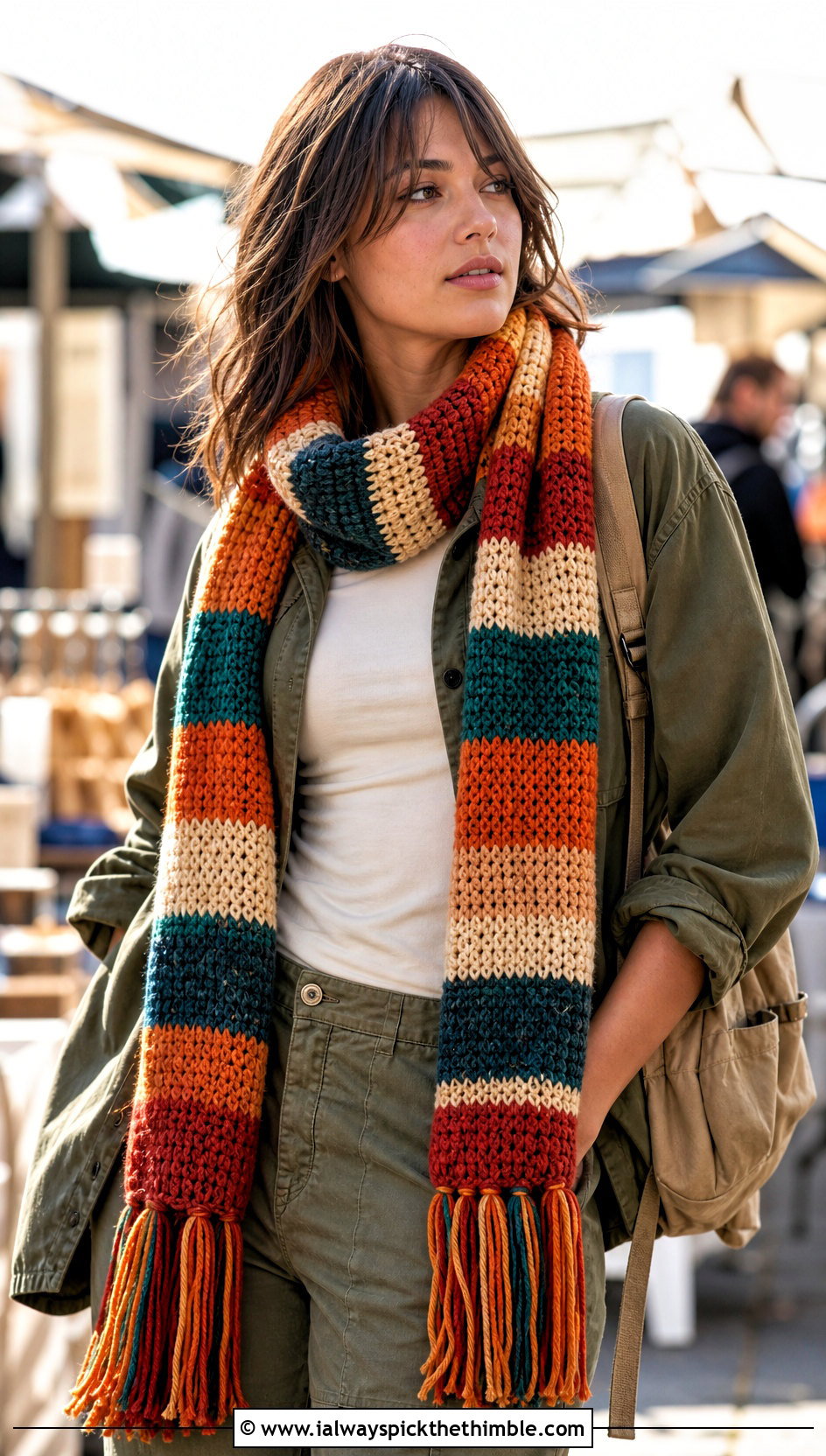 Season 14 Stunt Tom Baker Scarf With Utility Set - 15 crochet tom baker scarf outfit ideas