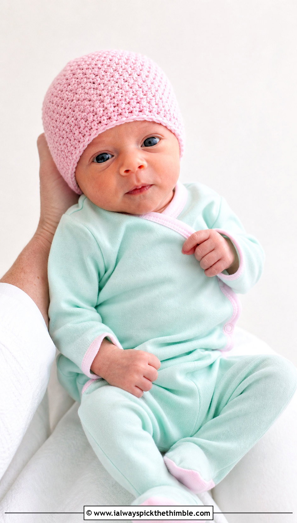 Seed Stitch Crochet Preemie Hat With Side Snap Bodysuit - 20 crochet premie hats outfit ideas