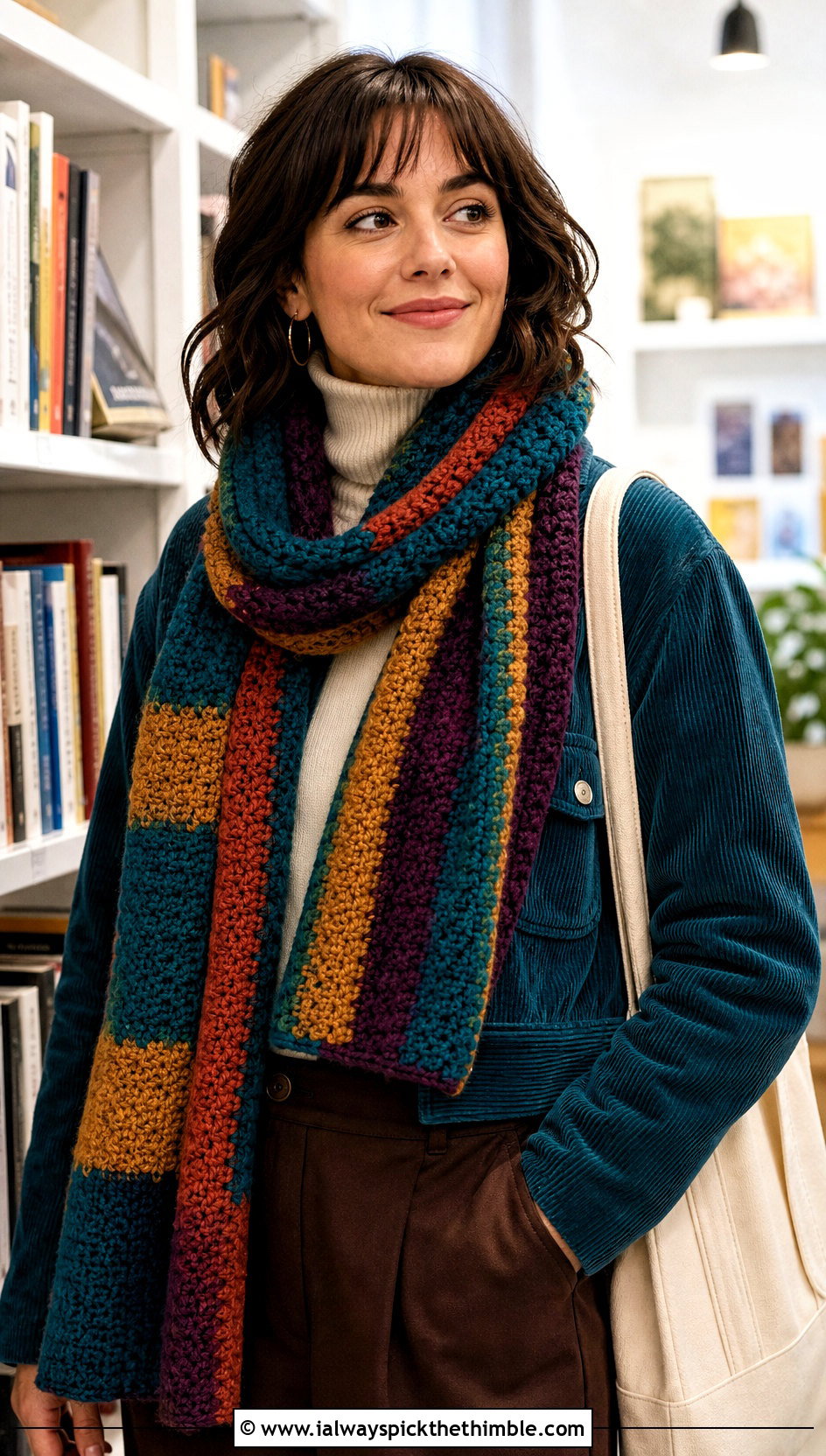 Shada Tom Baker Scarf With Corduroy Separates - 15 crochet tom baker scarf outfit ideas